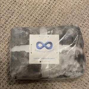 Gray Luxury Throw Blanket